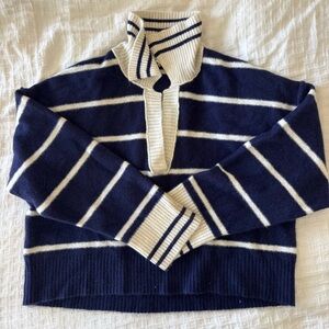 Free People Blue Cashmere Blend Sweater